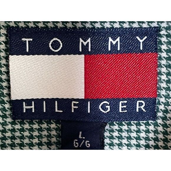 Tommy Hilfiger Tartan Plaid Flannel Button Down Shirt Size Large - Picture 4 of 6